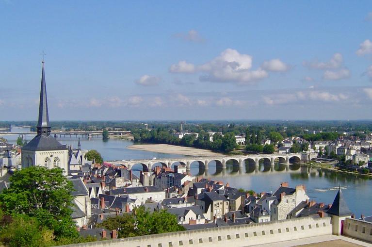 dag 8 zicht over de Loire bij Saumur
