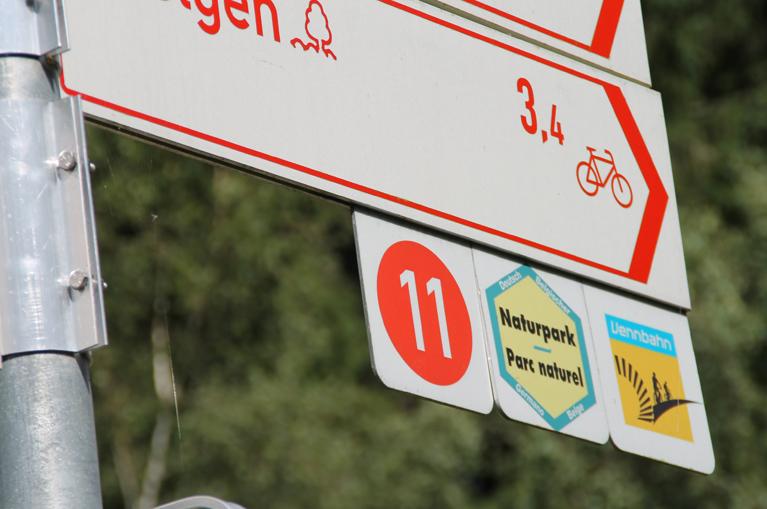 Bordje Vennbahn fietsroute, populaire fietsvakantie van Fietsrelax