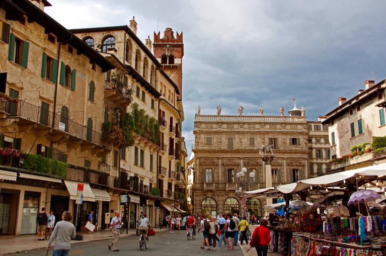 straatbeeld Verona