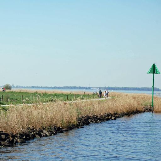 Langs het water